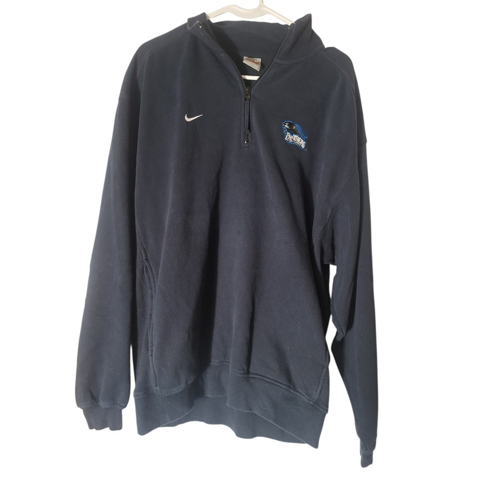 Nike Panthers Eastern Illinois Quarter Zip Hoodie Adult Medium Navy Pullover
